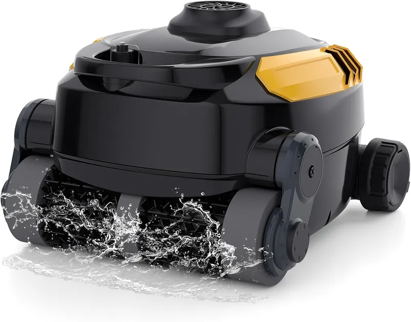 ROBOKLEEN Cordless Robotic Pool Cleaner, Extended Battery Life, 0.28 Cu Ft Large Capacity