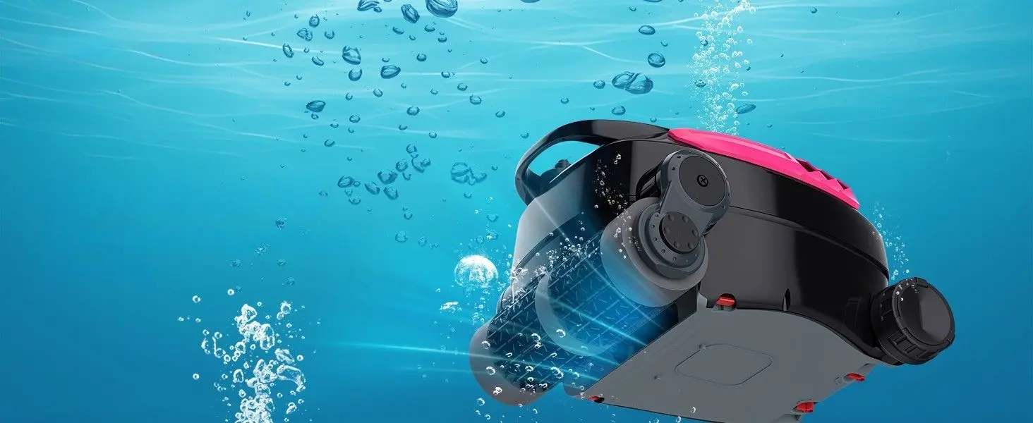 ROBOKLEEN Cordless Robotic Pool Cleaner, Wall Climbing
